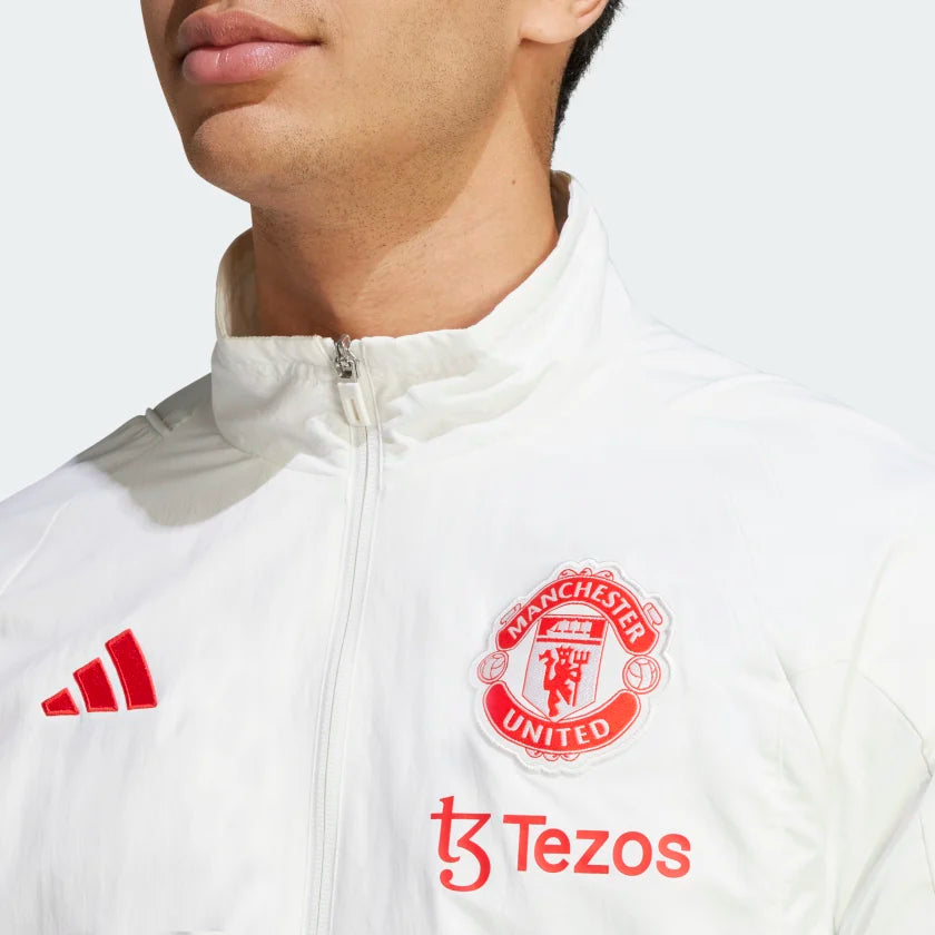 Manchester United 2023/2024 Trainingsjacke – Weiß/Rot/Grün