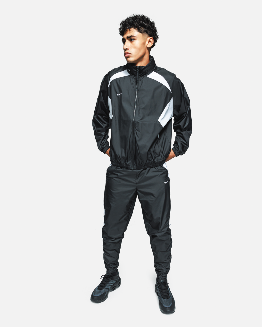 Veste de survêtement Nike FC Repel - Noir/Blanc