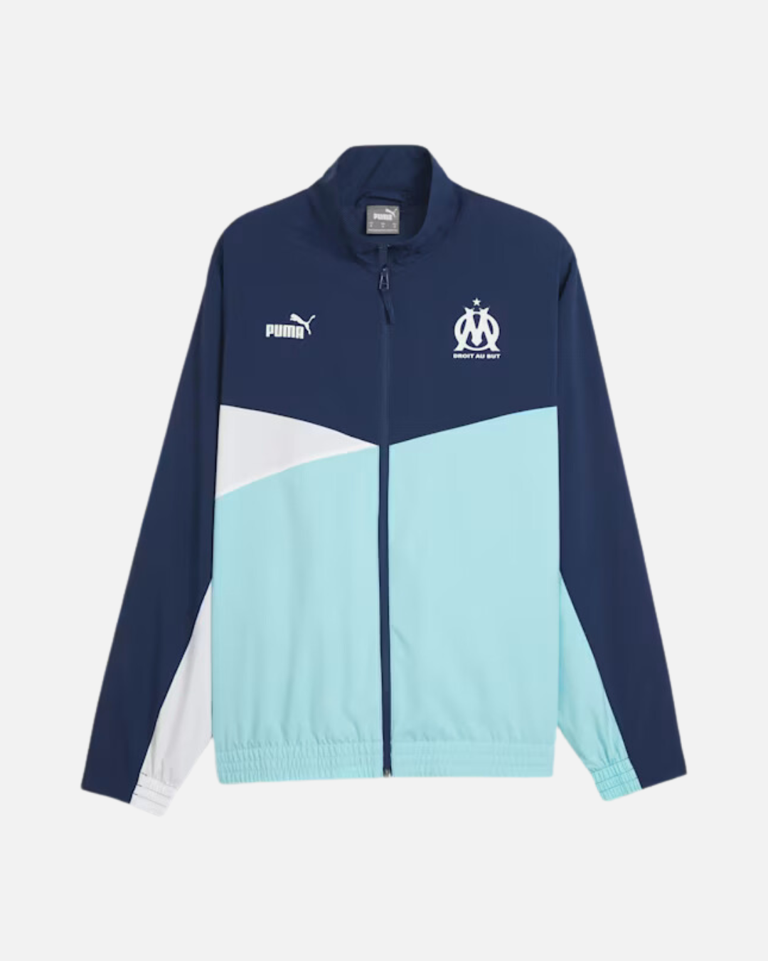 Veste de survêtement OM 2023/2024 - Bleu/Blanc