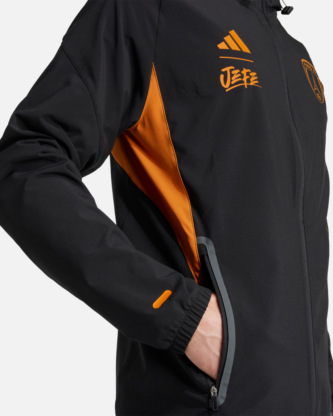 Paris FC x Jefe Track Jacket - Black/Orange