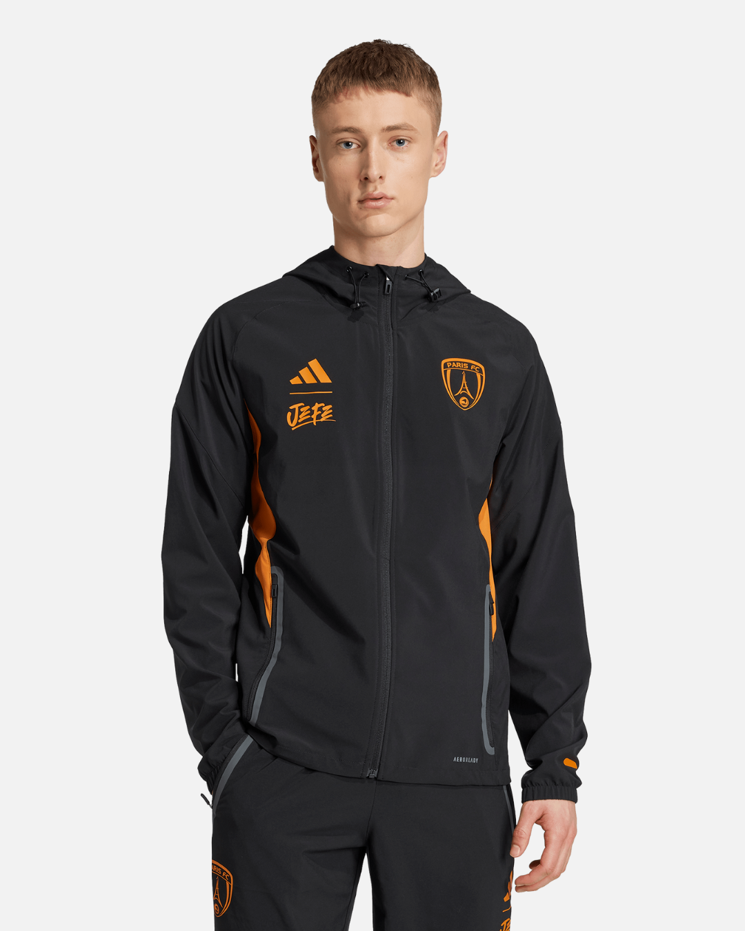 Paris FC x Jefe Track Jacket - Black/Orange