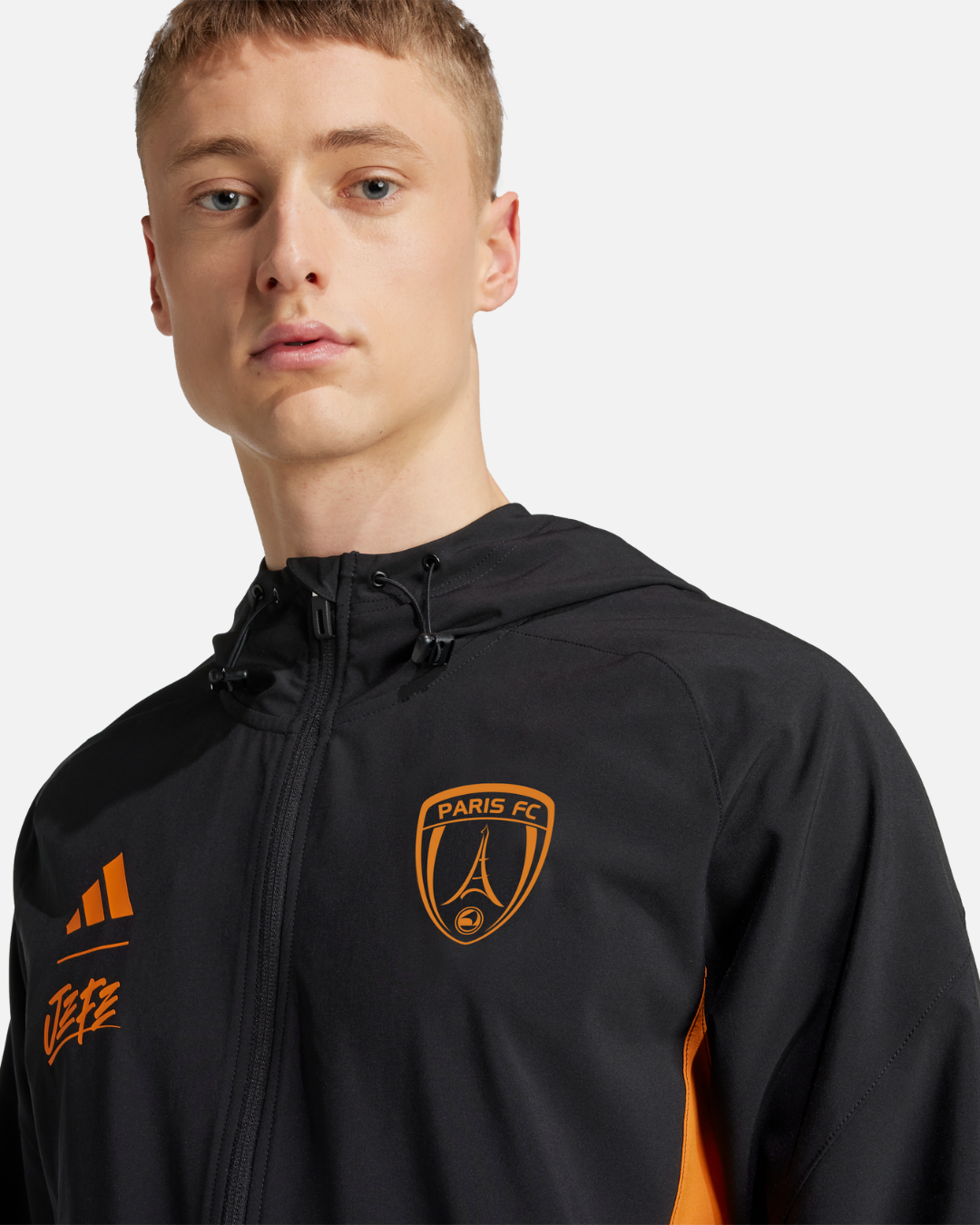 Paris FC x Jefe Track Jacket - Black/Orange