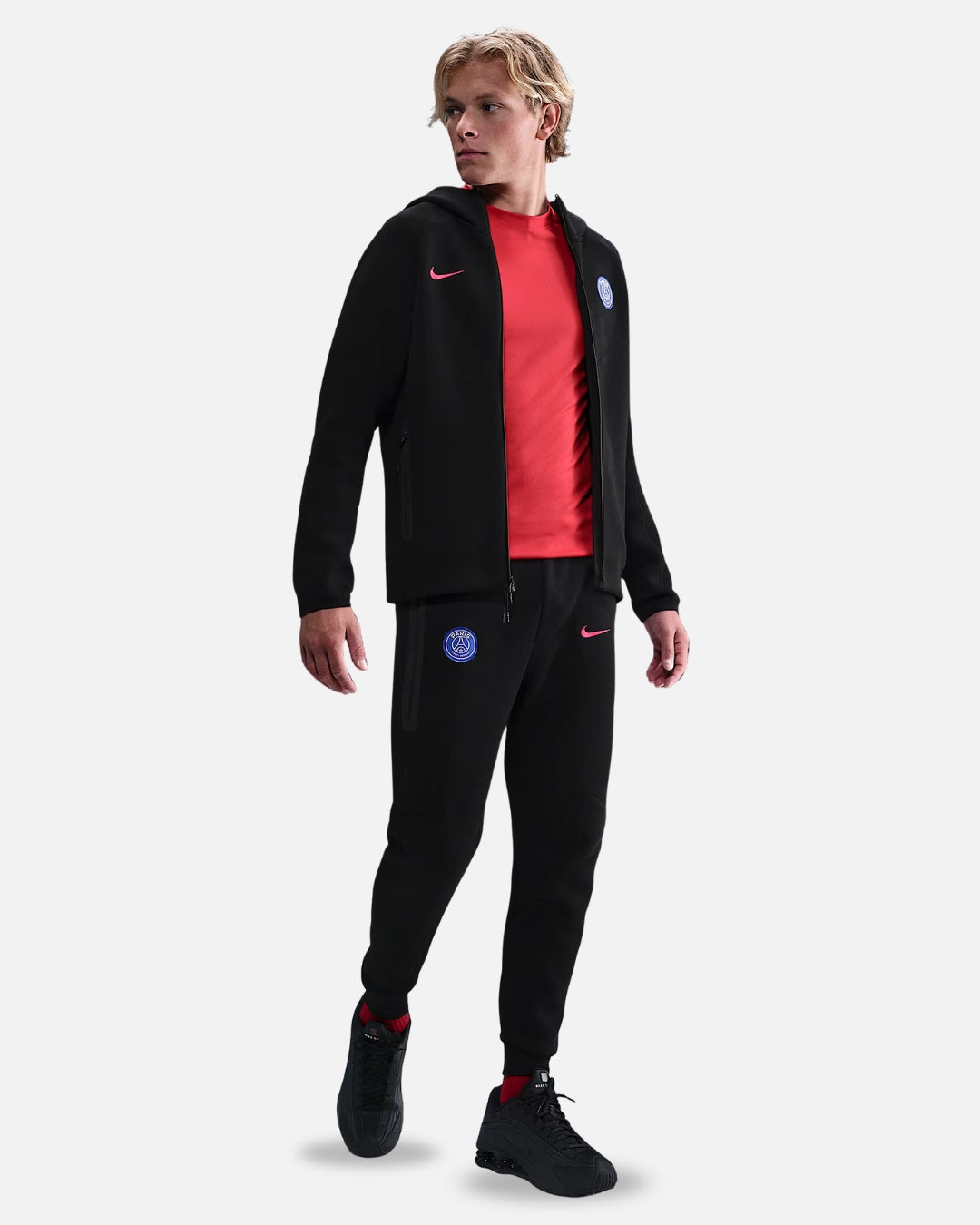 Veste de survêtement PSG Tech Fleece 2025/2026 - Noir