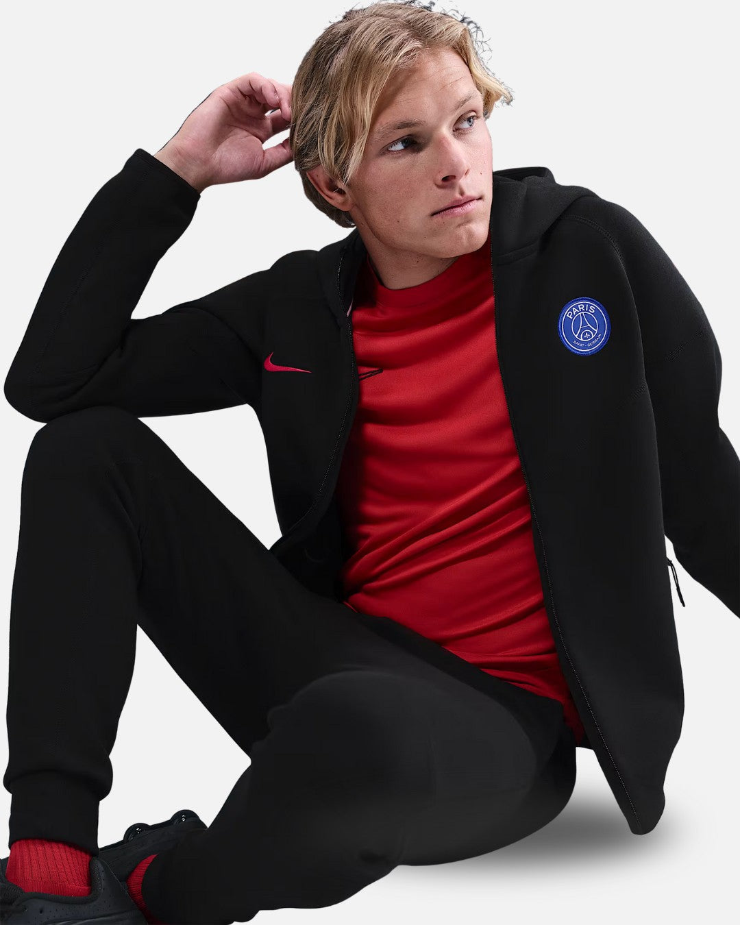 Veste de survêtement PSG Tech Fleece 2025/2026 - Noir