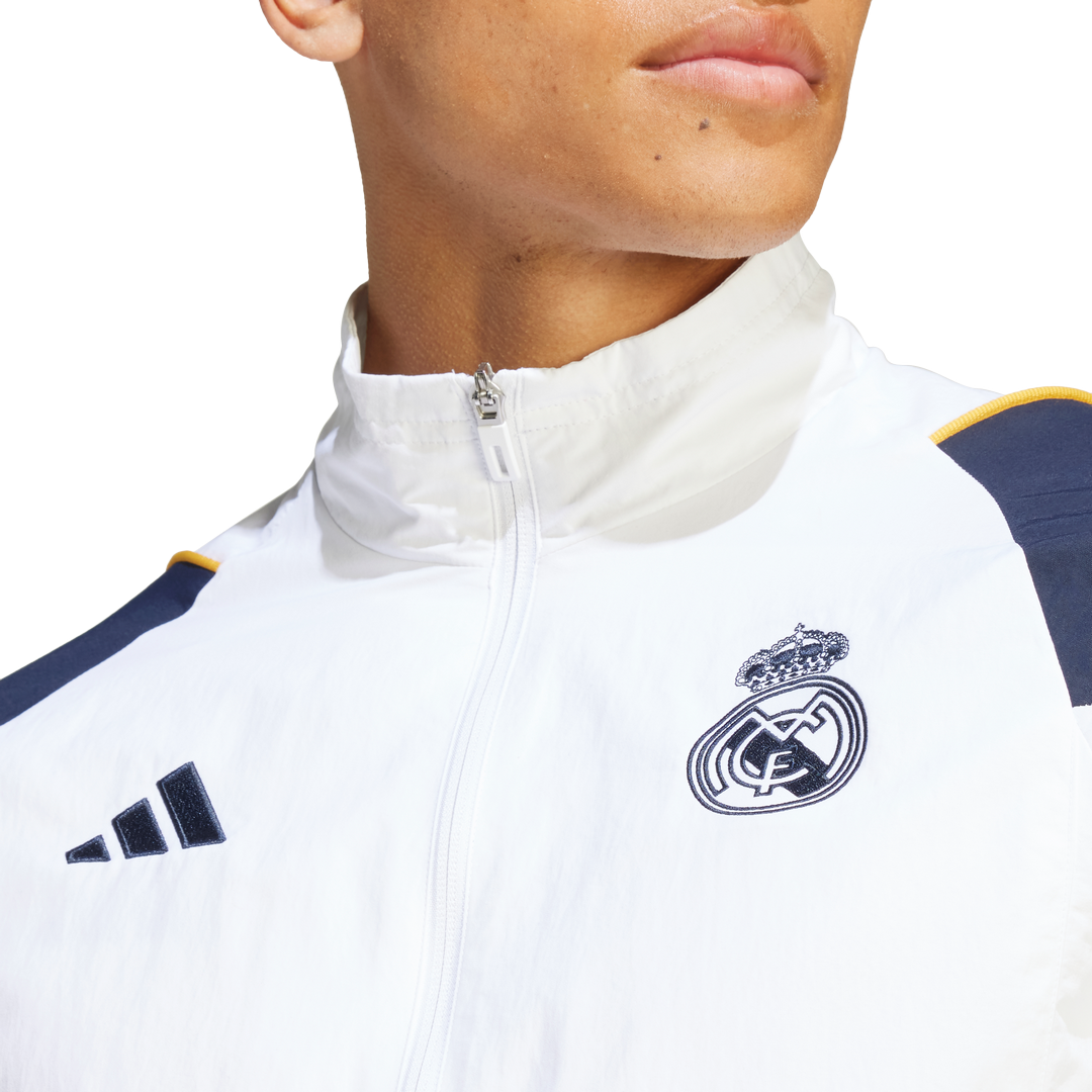 Real Madrid 2023/2024 Trainingsjacke – Weiß/Blau/Gelb