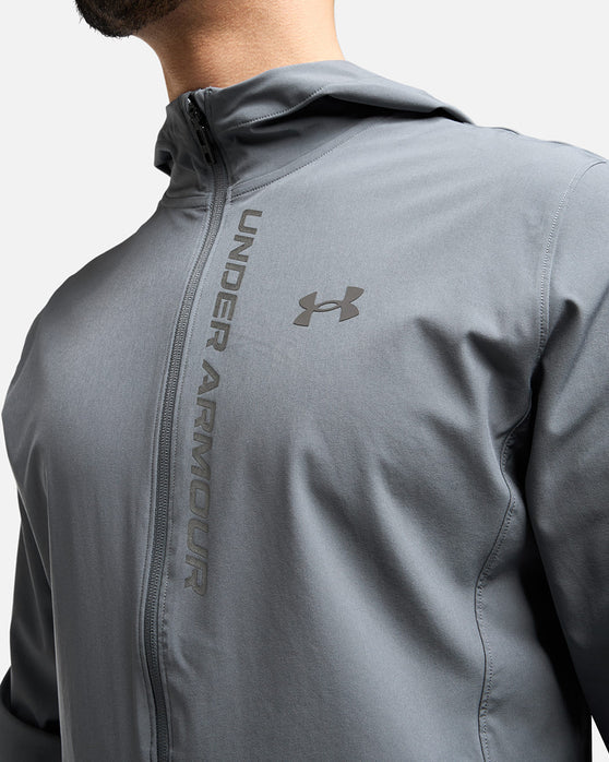 Under Armor Outrun The Storm Track Jacket - Gray