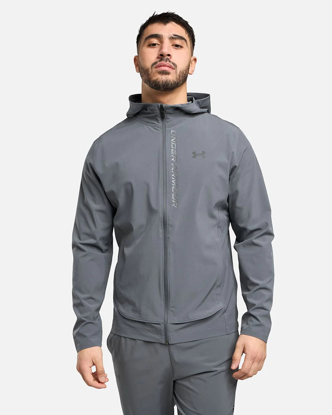 Under Armor Outrun The Storm Track Jacket - Gray