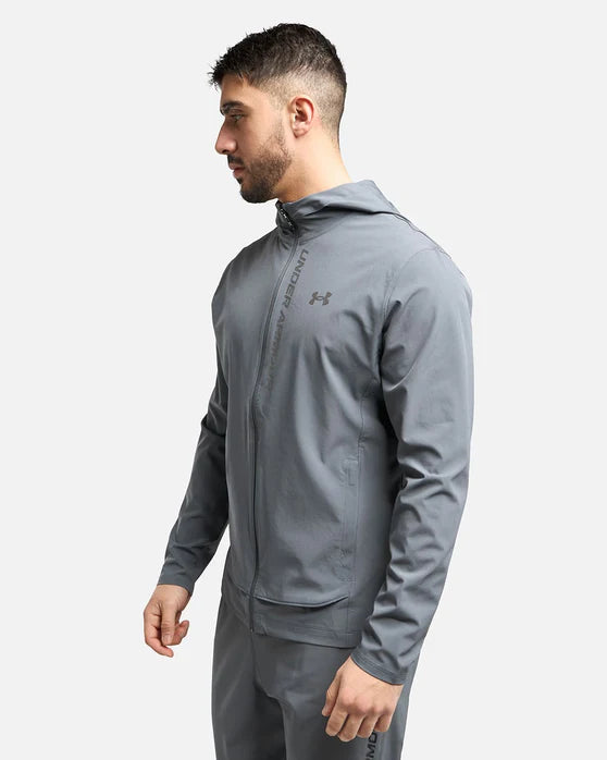 Under Armor Outrun The Storm Track Jacket - Gray