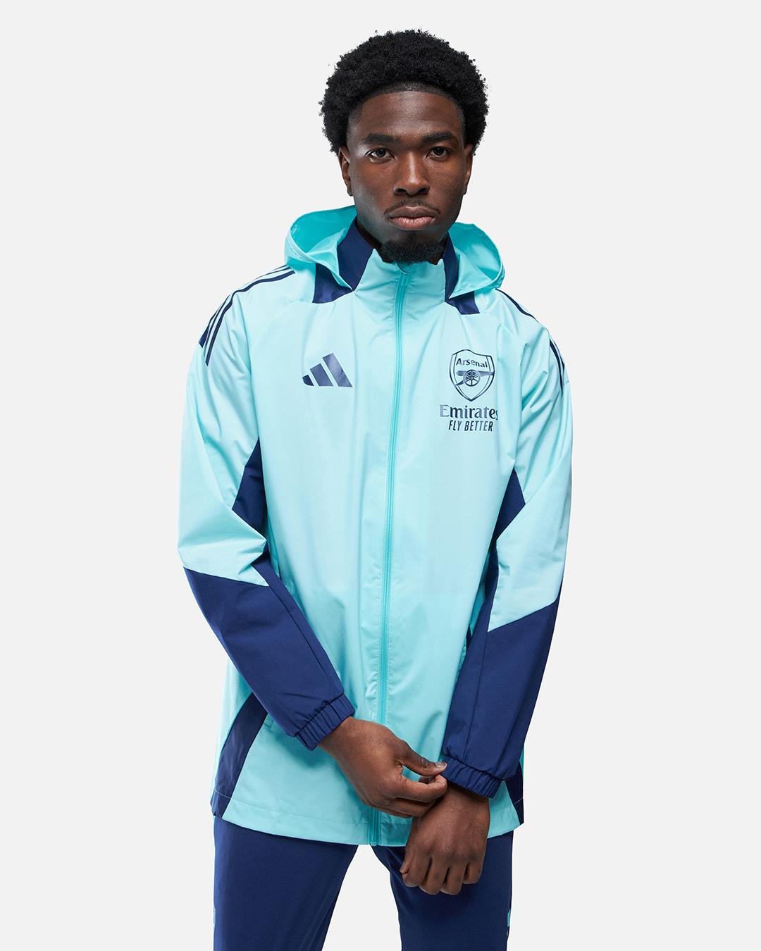 Cagoule Survetement Arsenal Capuche Adidas Football Tiro Haut De