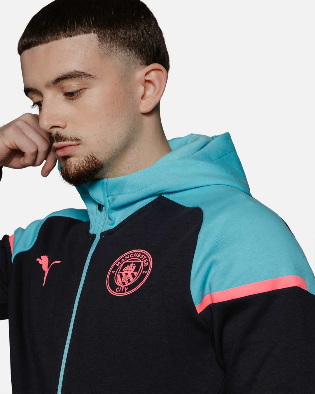 Manchester City Trainingsjacke 2023/2024 – Schwarz/Blau/Pink