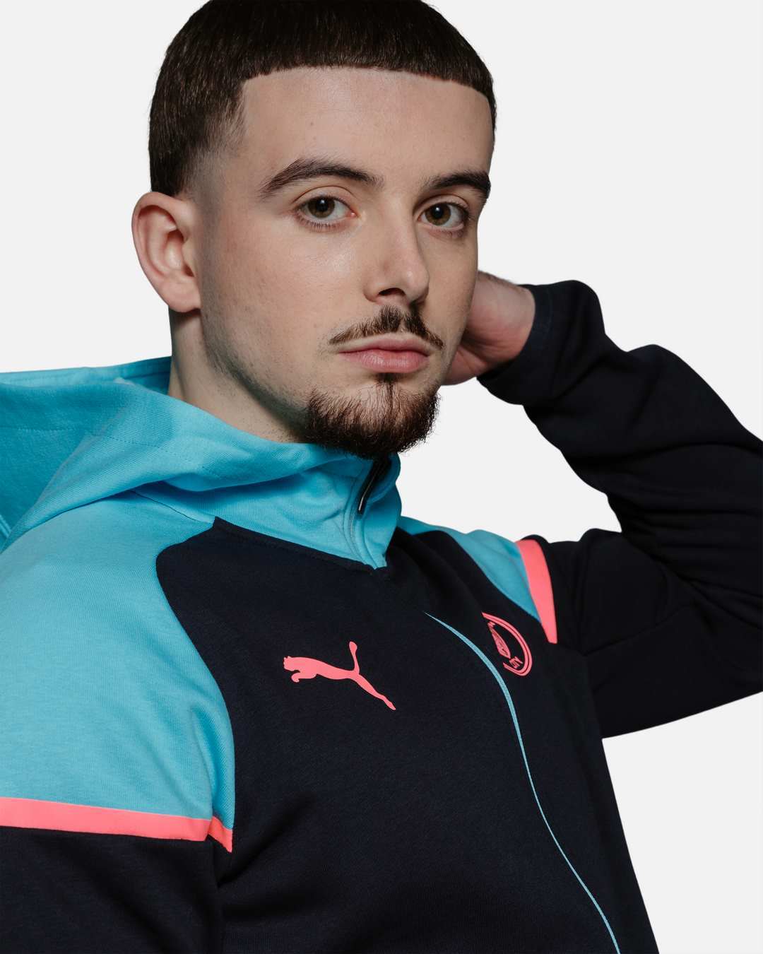 Veste d'entrainement Manchester City 2023/2024 - Noir/Bleu/Rose