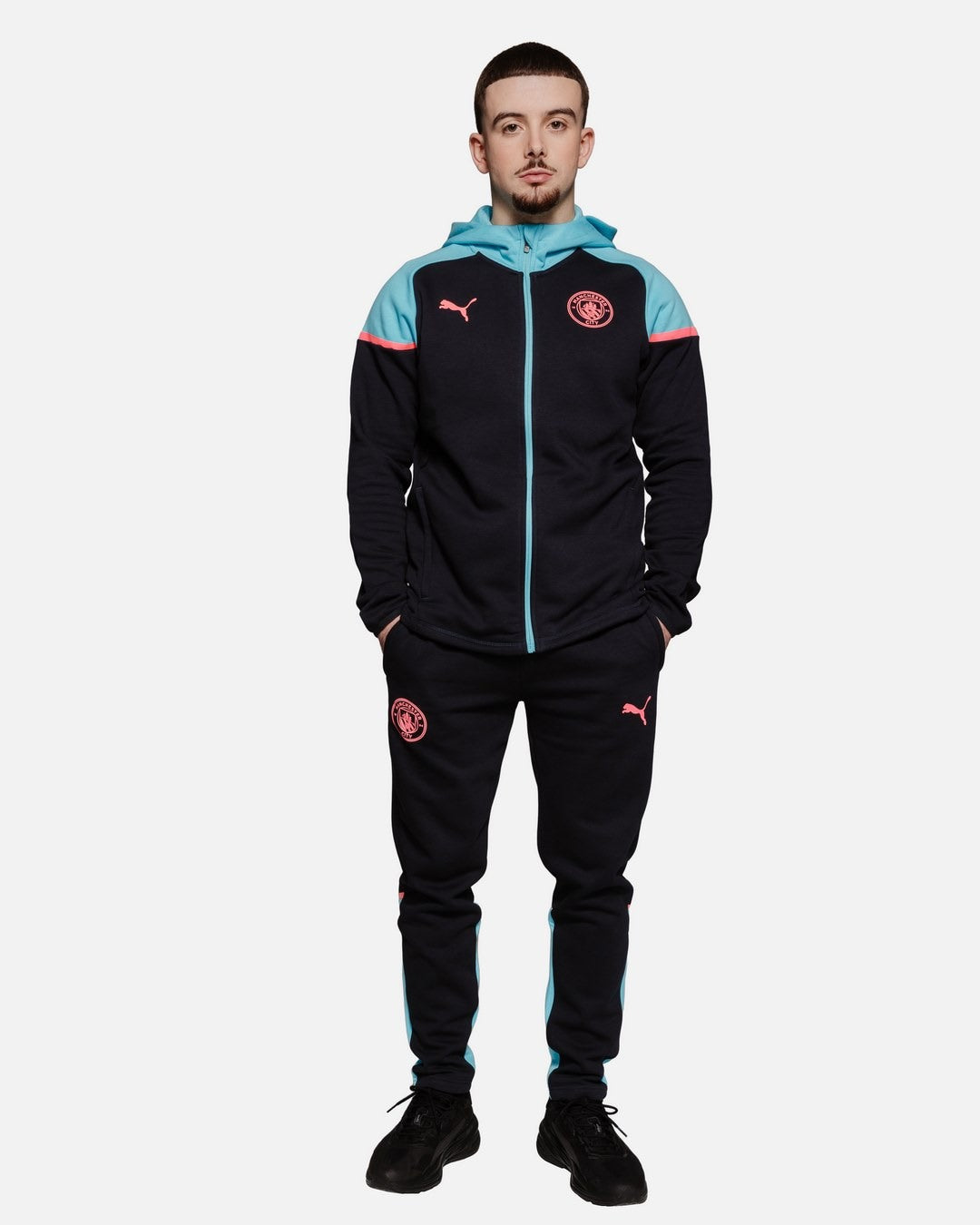 Manchester City Trainingsjacke 2023/2024 – Schwarz/Blau/Pink