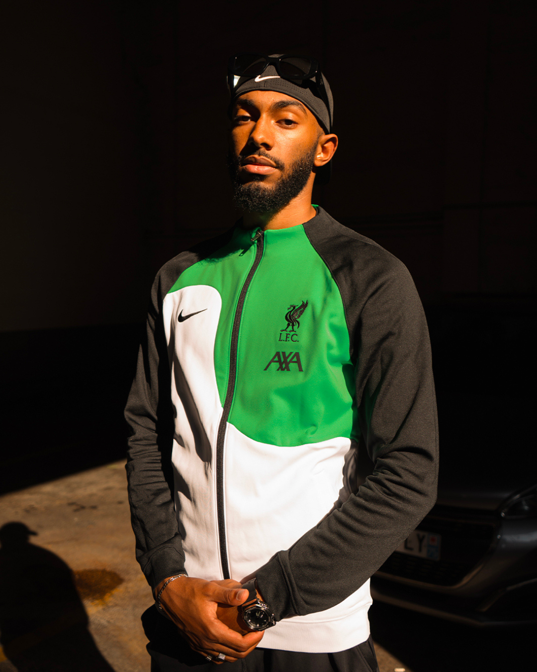Chaqueta Liverpool FC Academy Pro - Negro/Verde/Blanco