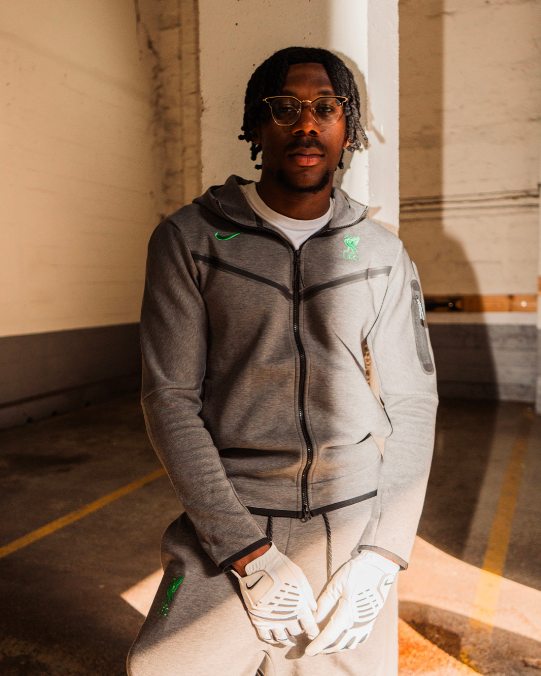 Chaleco Liverpool Tech Fleece 2023/2024 - Gris/Verde