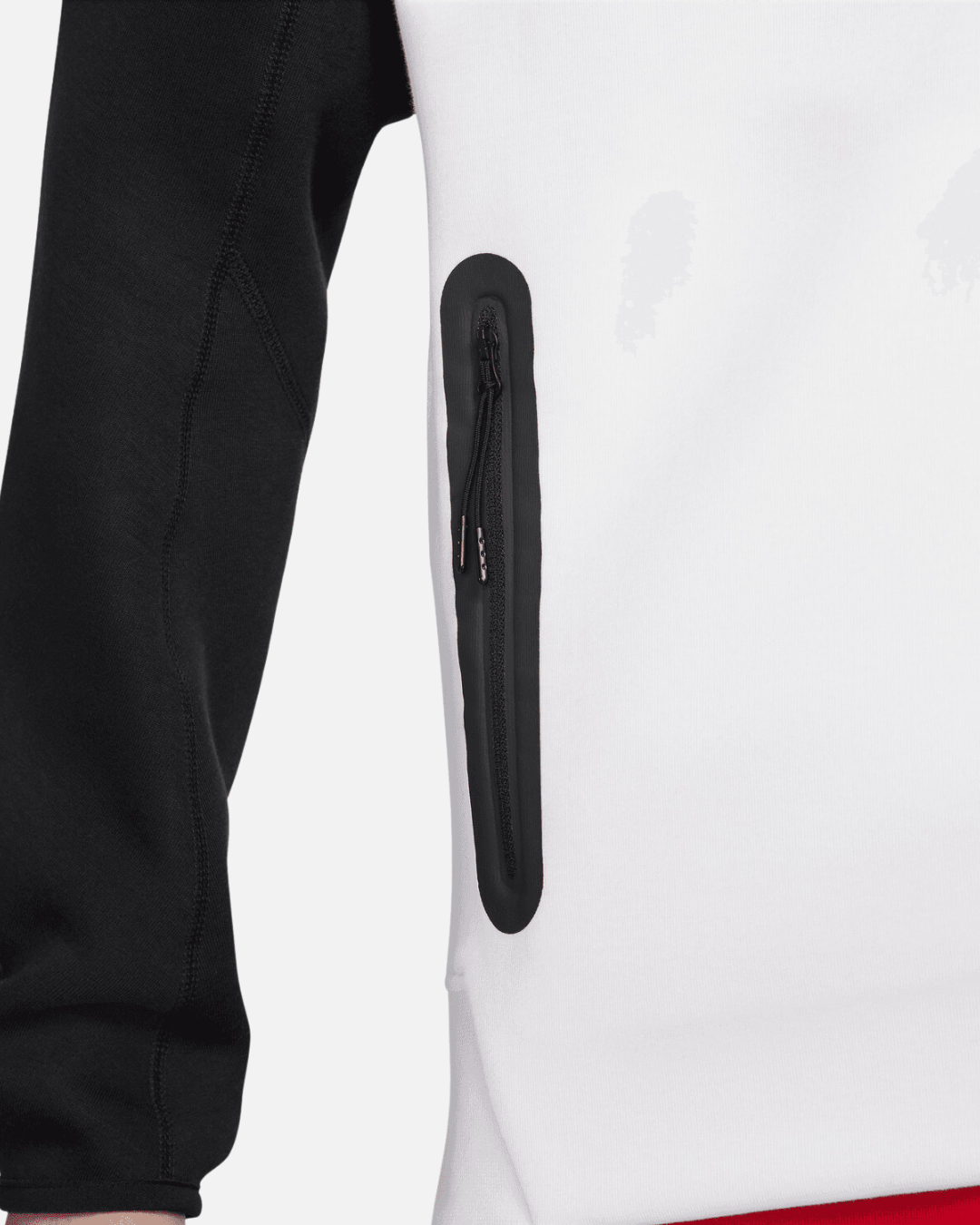 Veste Nike Tech Fleece - Blanc/Noir/Rouge