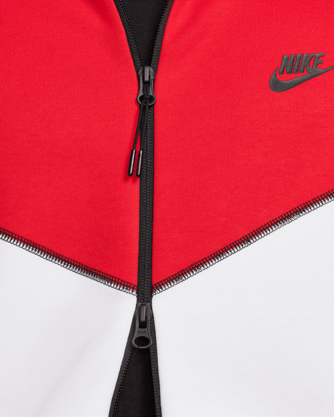 Veste Nike Tech Fleece - Blanc/Noir/Rouge