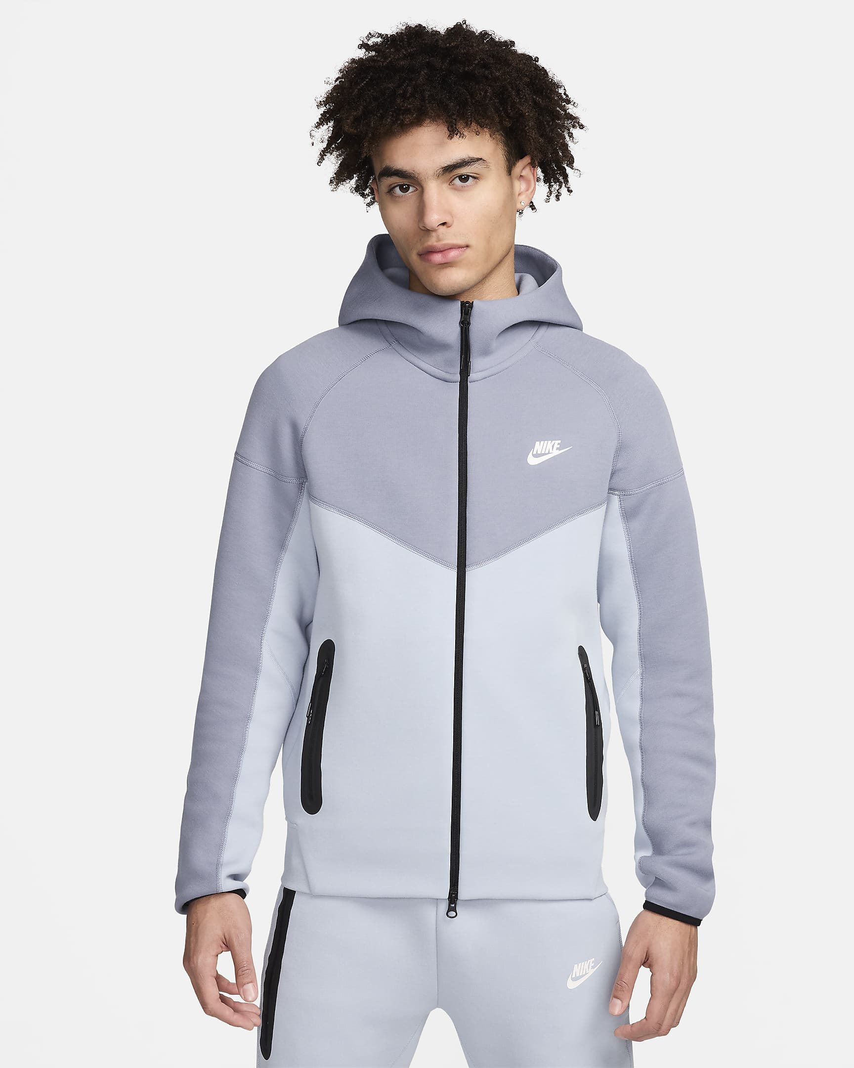 Veste Nike Tech Fleece Windrunner - Bleu