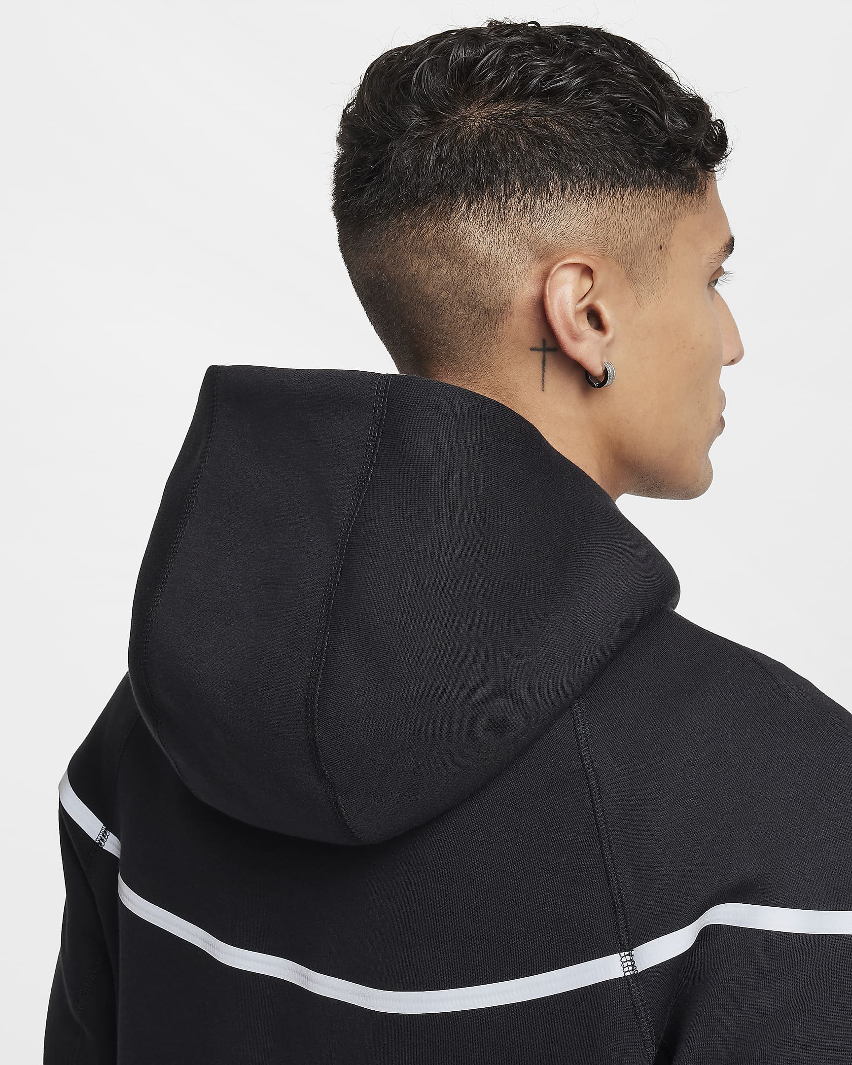 Nike Tech Fleece Windrunner Jacket - Black/Silver