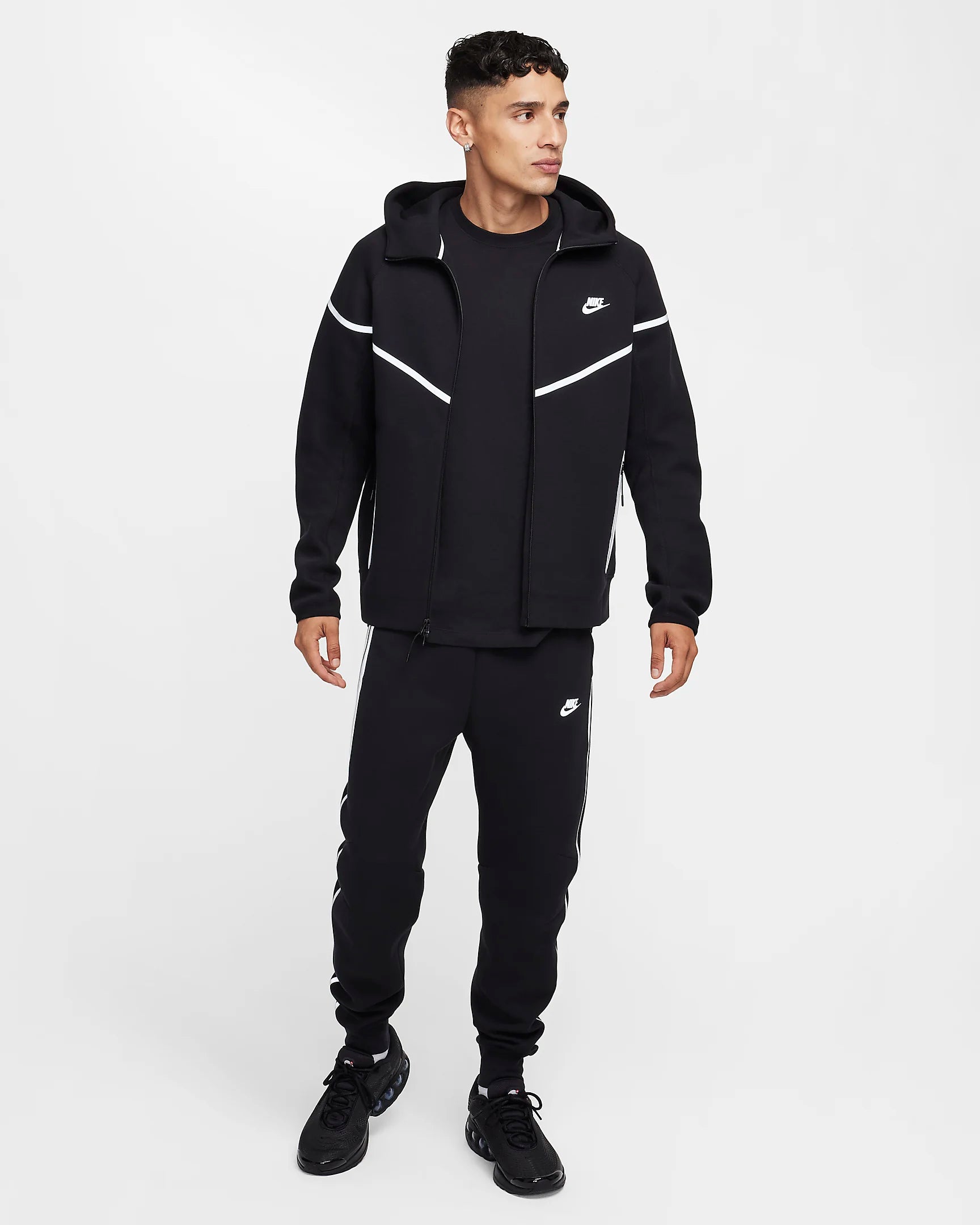 Nike Tech Fleece Windrunner Jacket - Black/Silver
