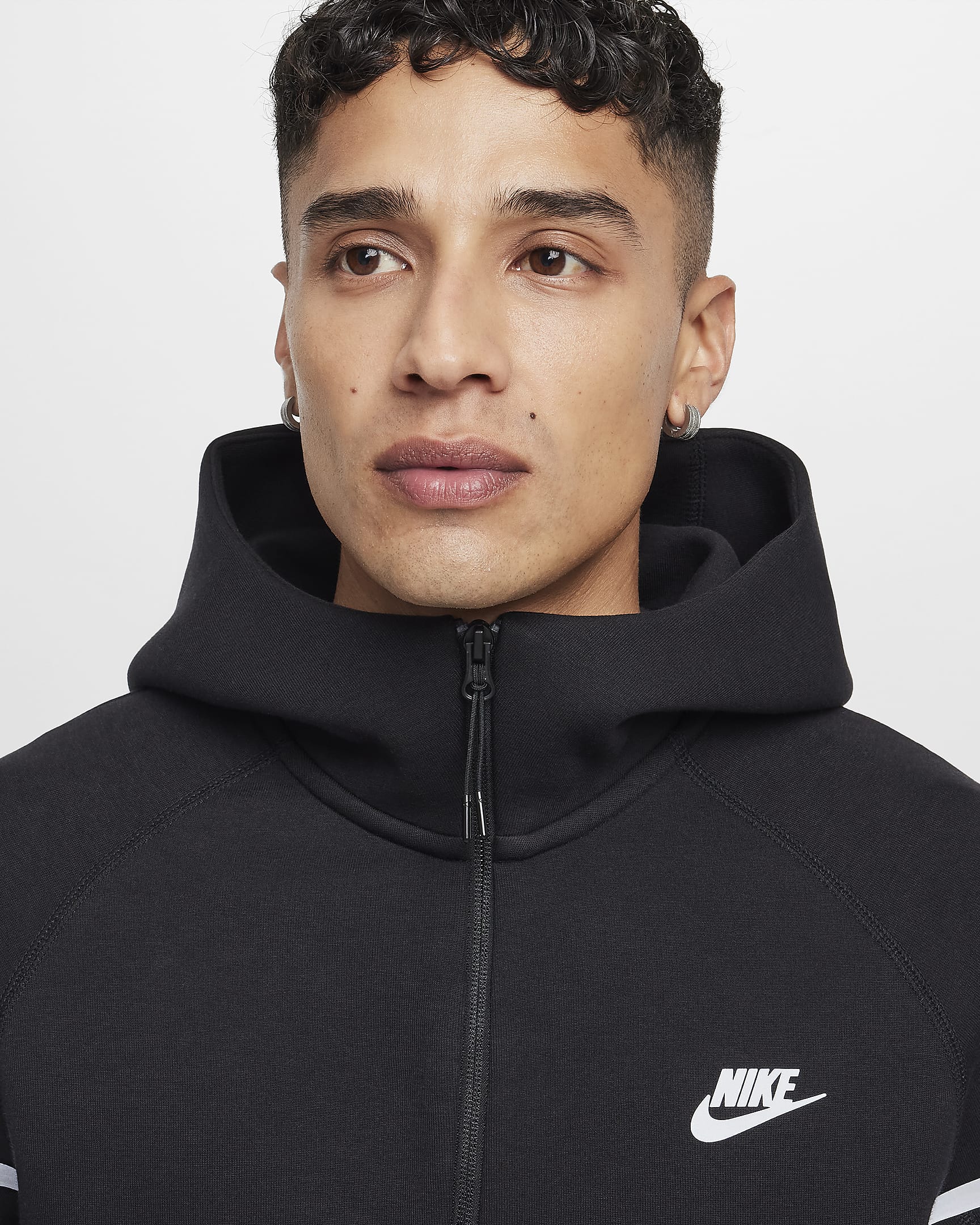Nike Tech Fleece Windrunner Jacket - Black/Silver