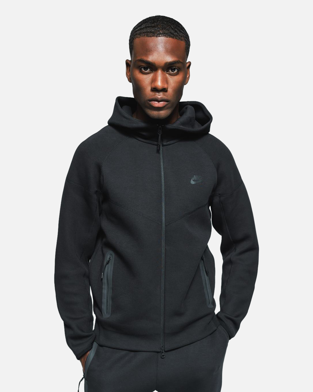 Nike Tech Fleece Windrunner Jacket Black Footkorner