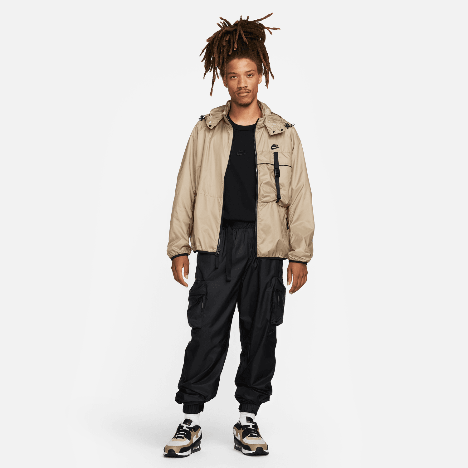 Nike Tech Woven Jacket - Beige/Black