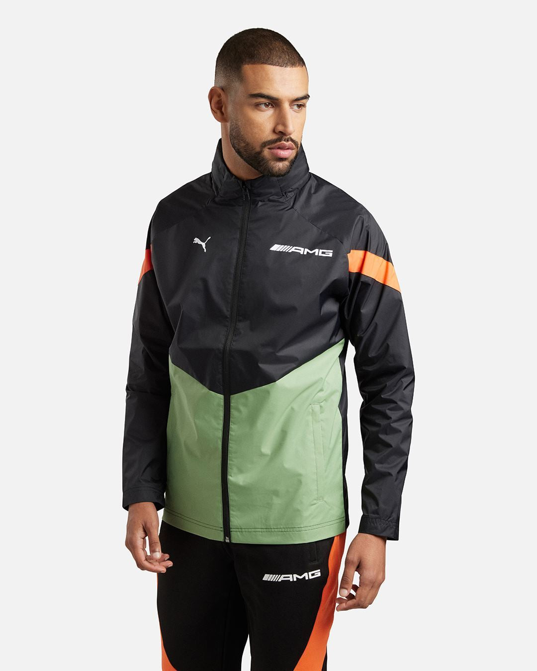 Puma Mercedes AMG Jacket - Black/Green/Orange