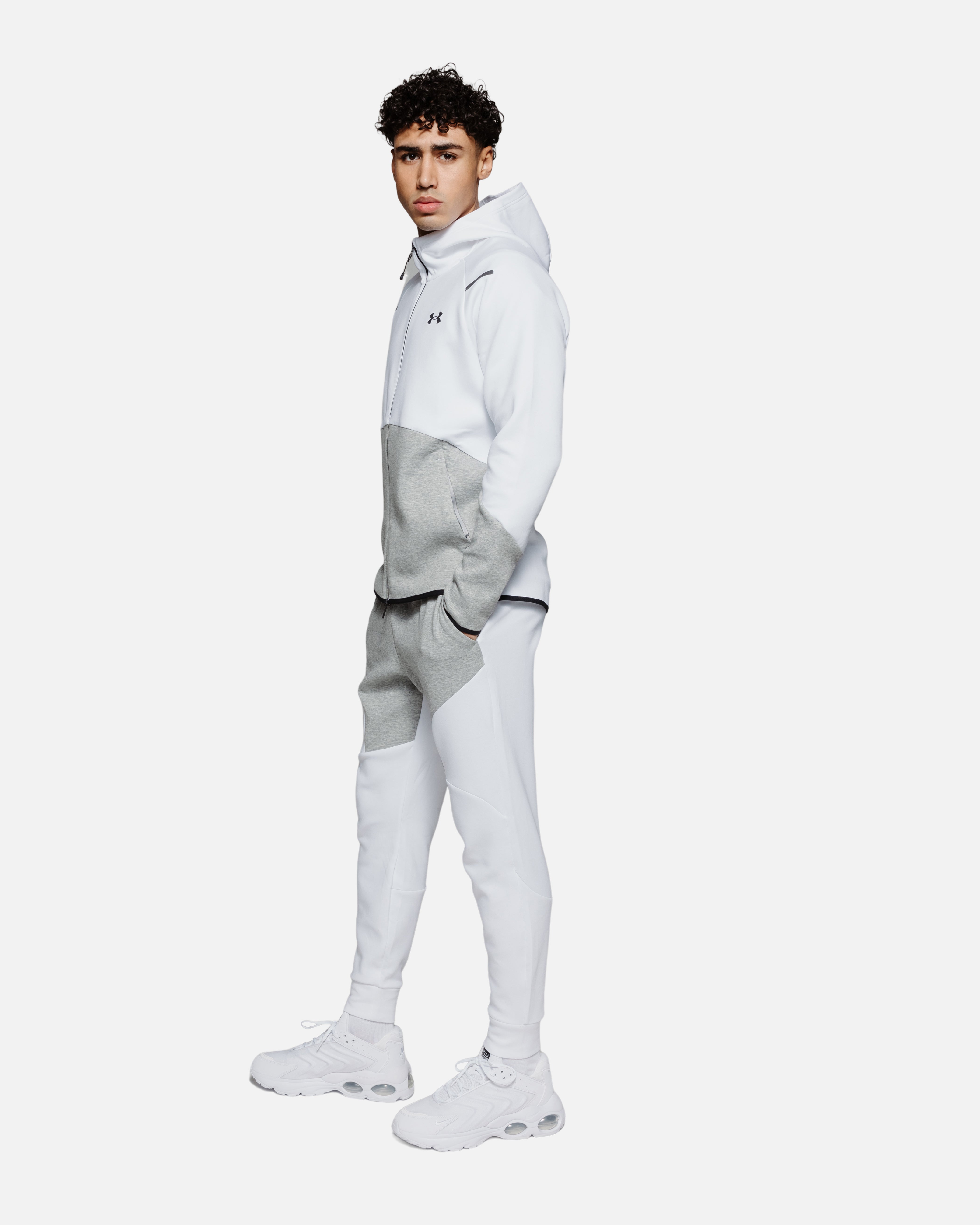 Chaqueta Under Armour Unstoppable Fleece - Gris/Blanco