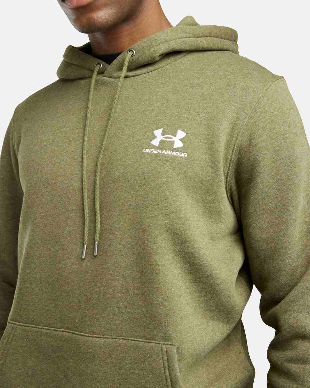 Sudadera con capucha Under Armour Essential Fleece - Caqui