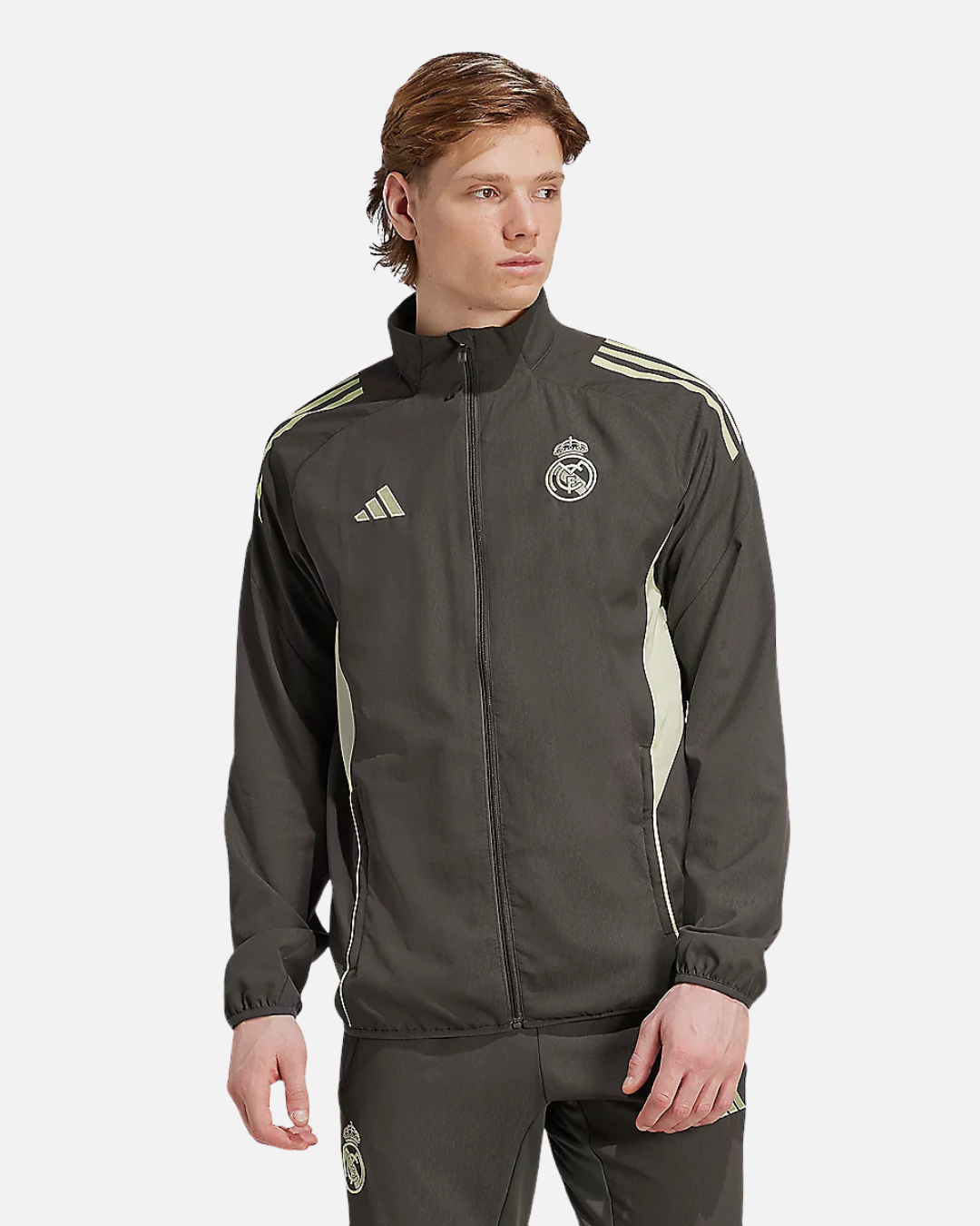 Giacca da tuta Real Madrid Tiro 25 2025/2026 - Verde/Cachi - Footkorner - Footkorner