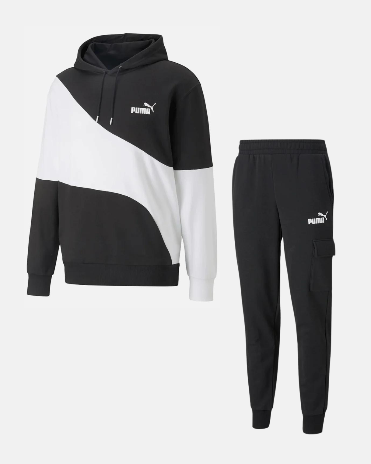 Puma Power Tracksuit - Black/White – Footkorner