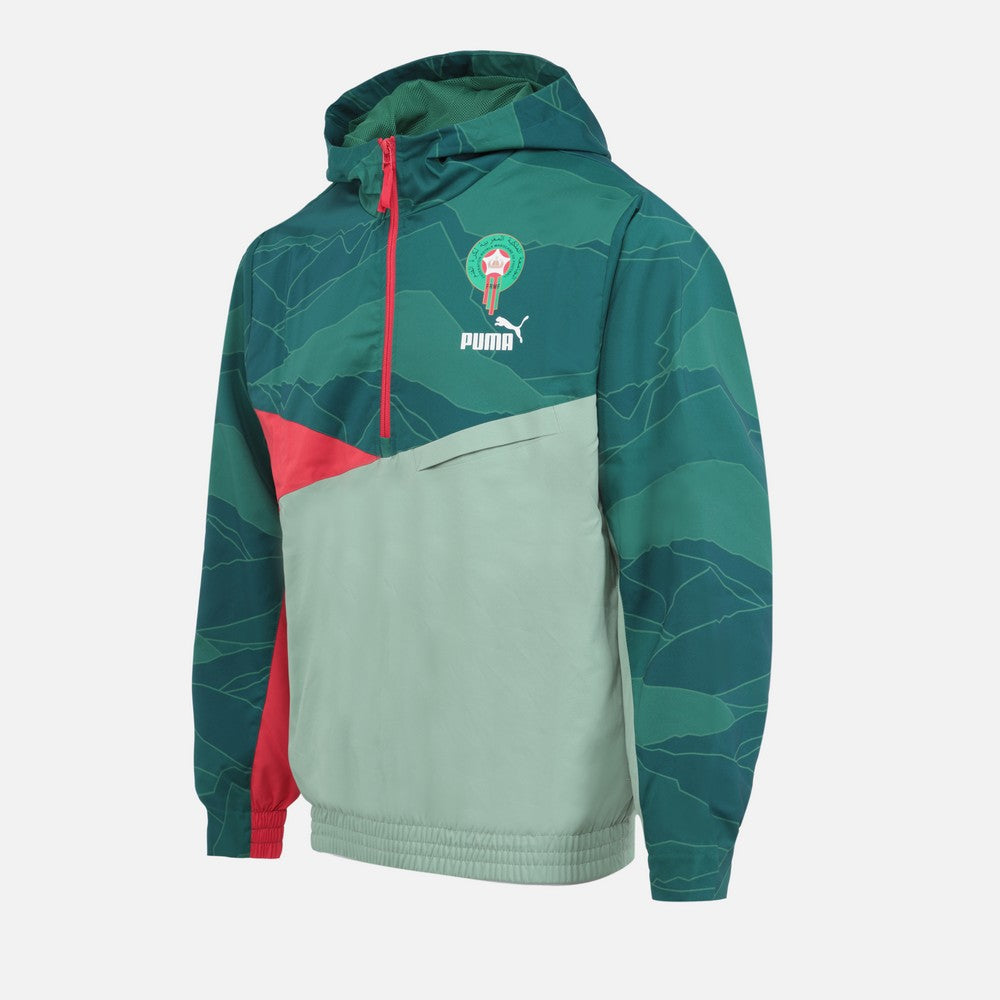 Veste coupe-Vent Maroc 2023 - Vert/Rouge
