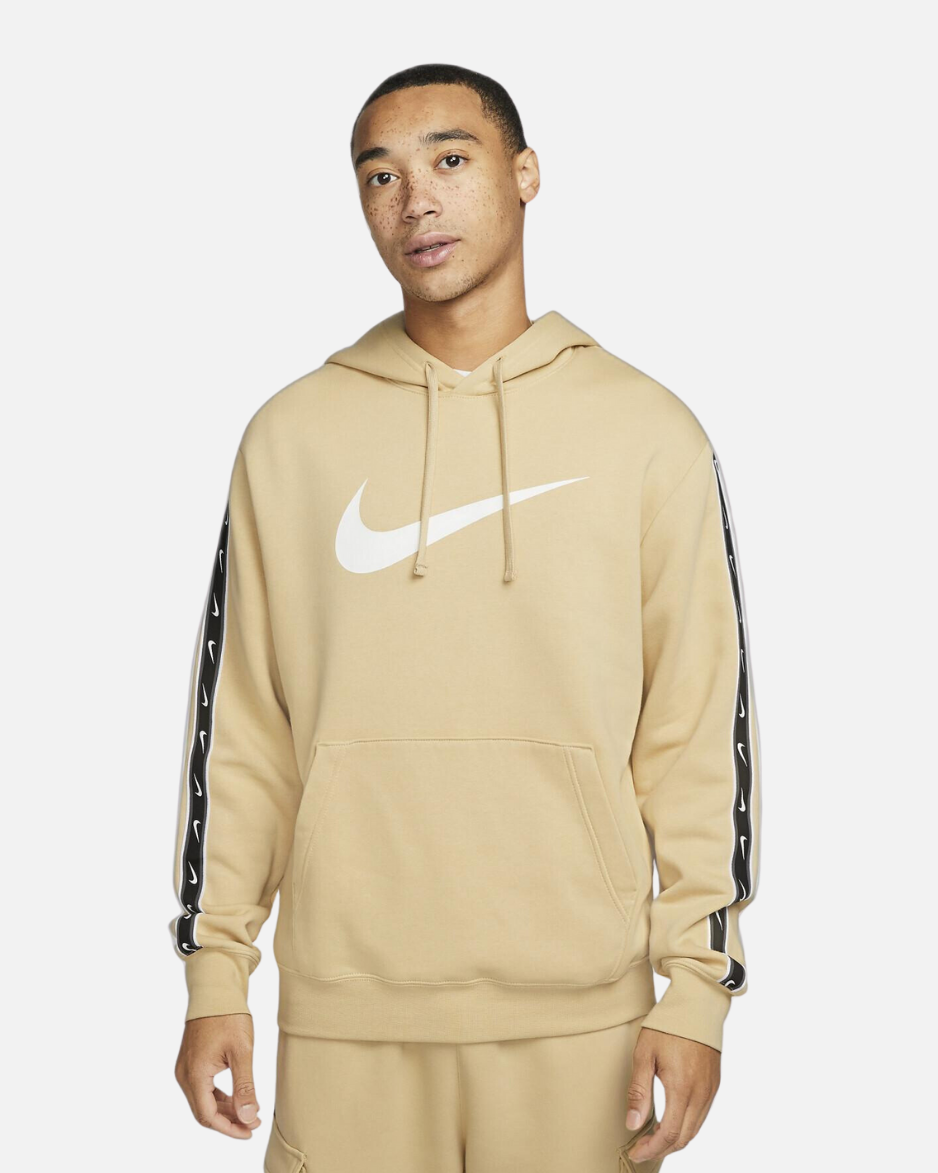 Sweat à capuche repeat logo blanc homme - Nike