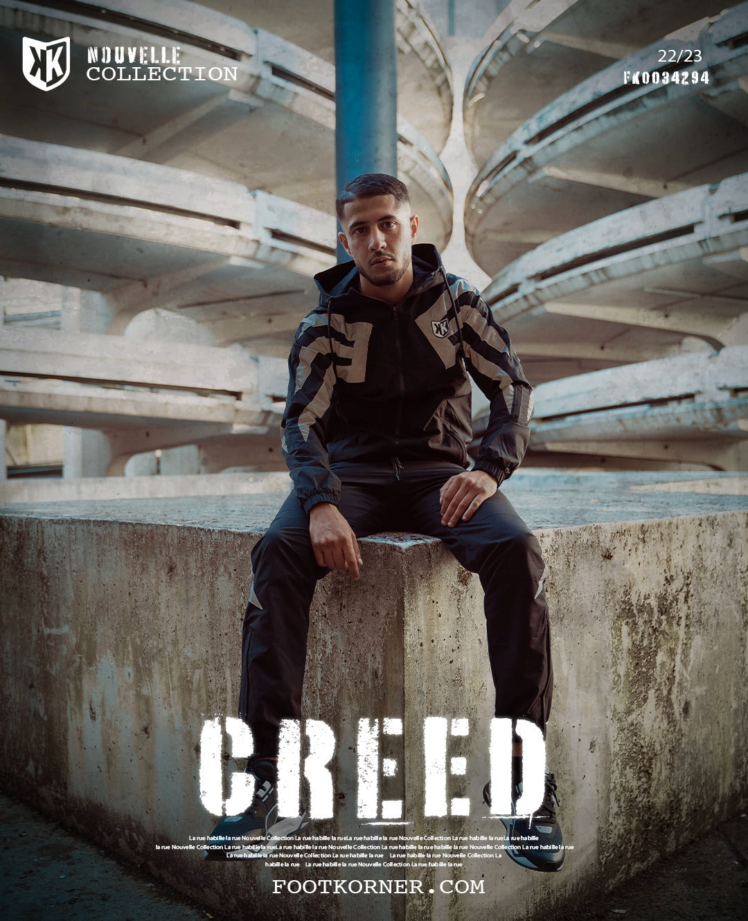 Survêtement FK Creed II - Noir/Reflect