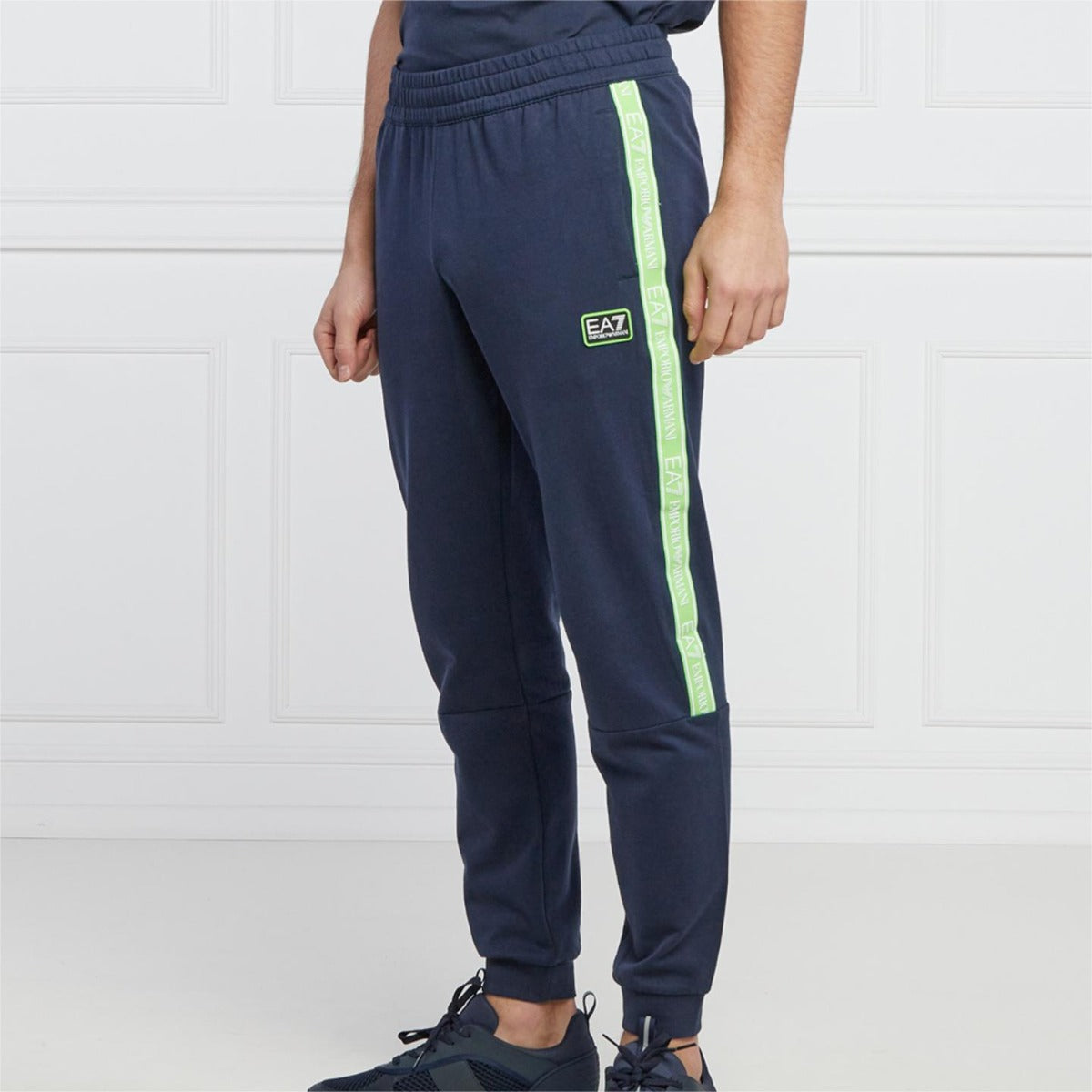 Pantalon Emporio Armani EA7 Logo Series - Bleu/Vert