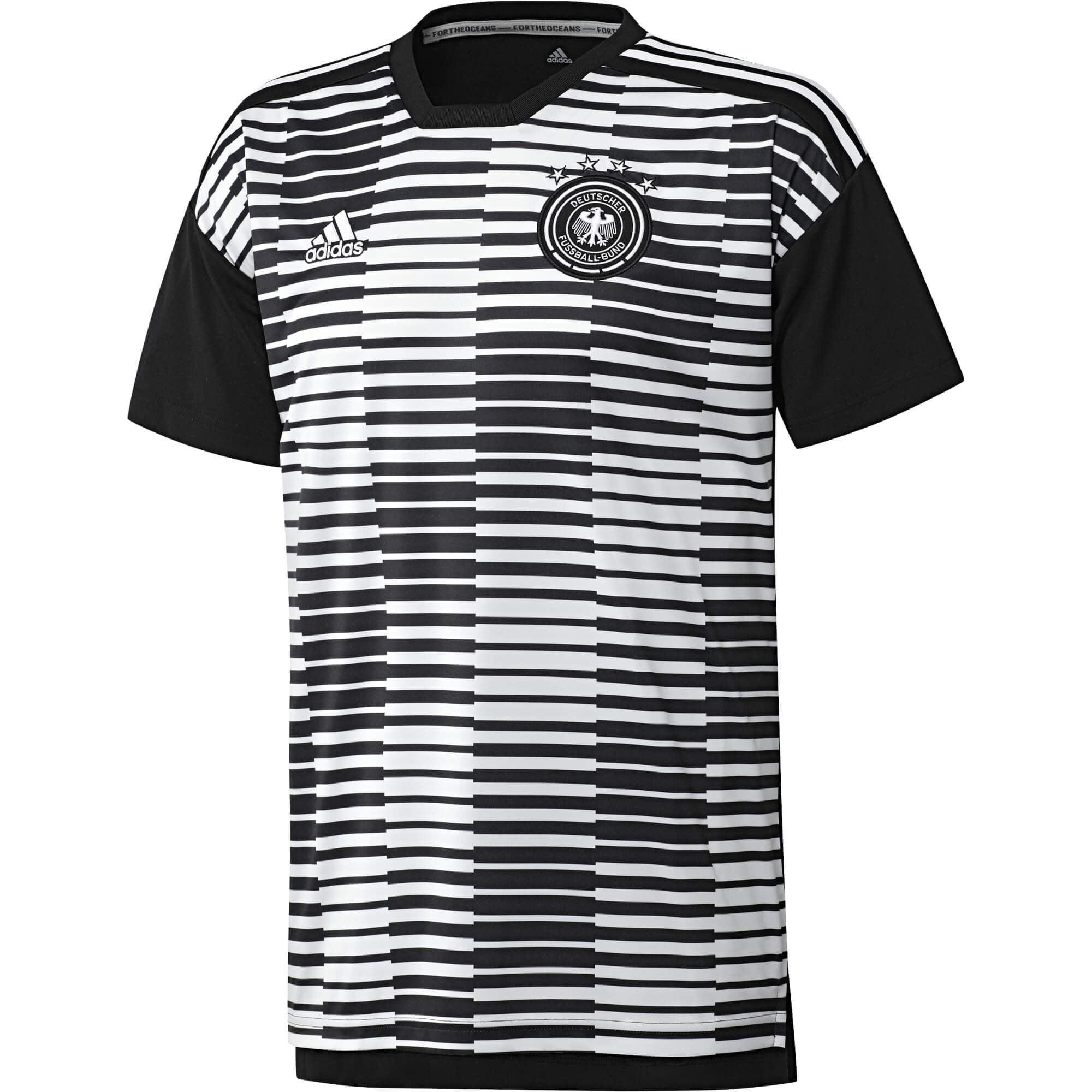 Maillot pre-match Allemagne - Noir/Blanc - Saison 2018