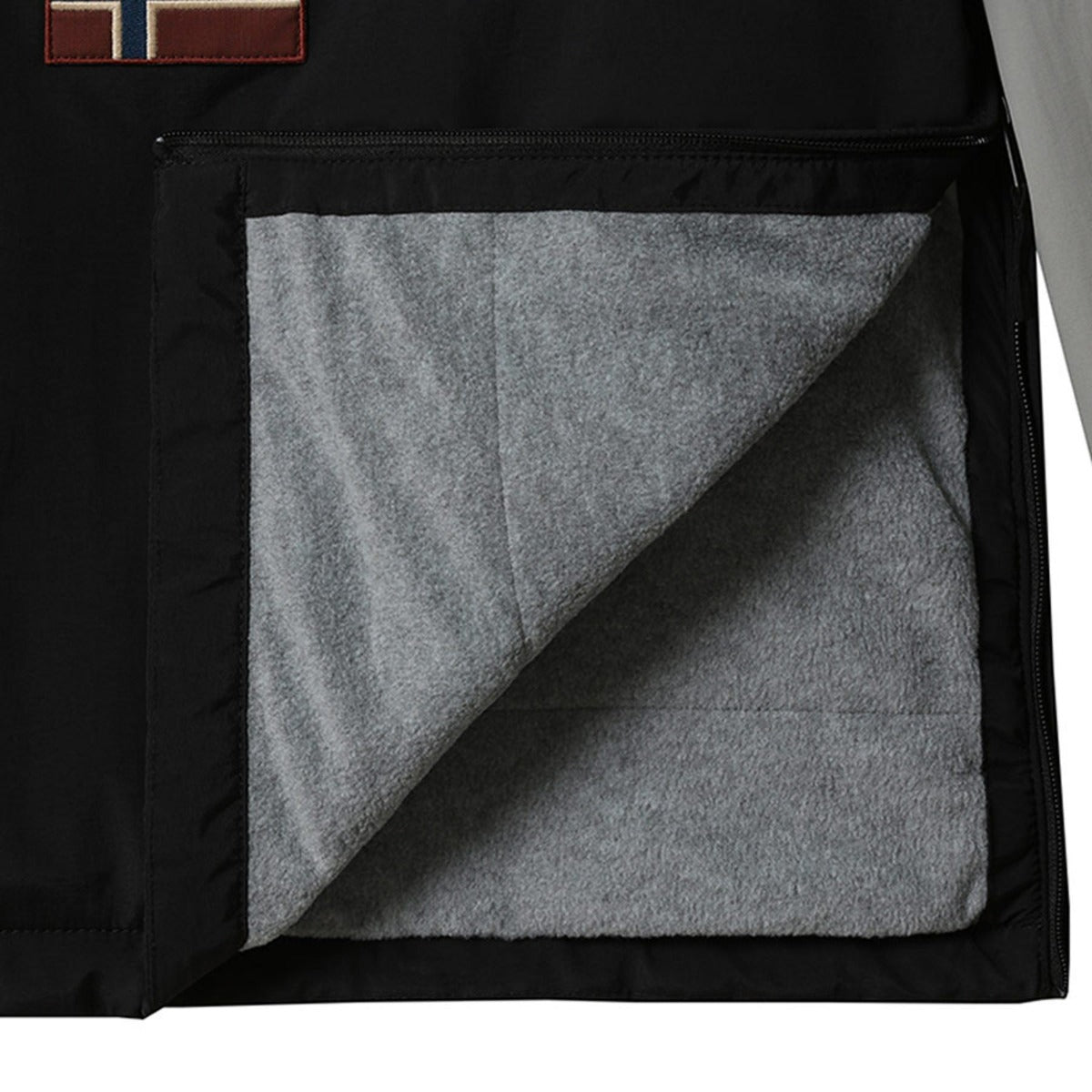 Napapijri Rainforest Block Anorak - Grey/Black/White