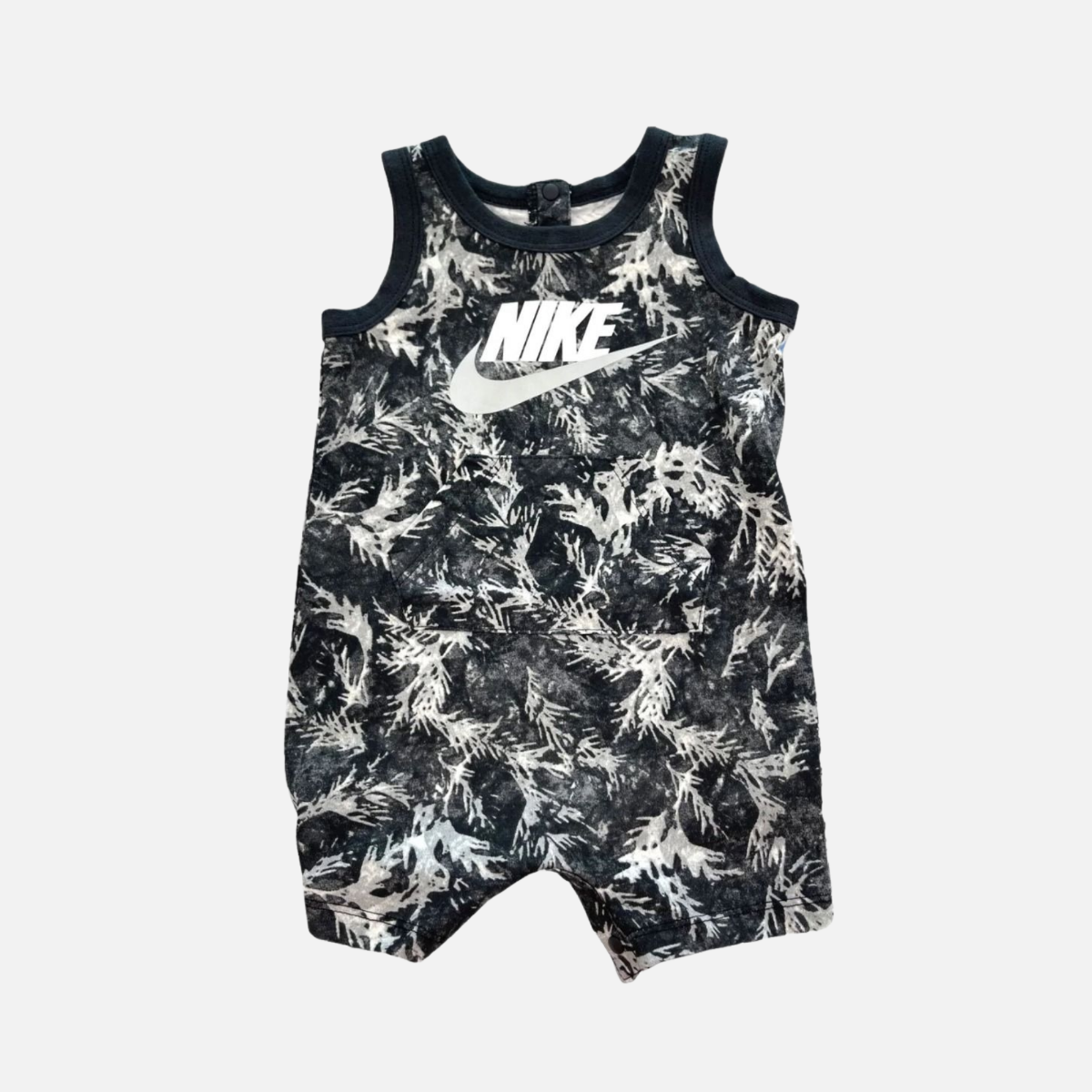 Nike Sportswear Baby Leaf Dye Romper Black White Footkorner