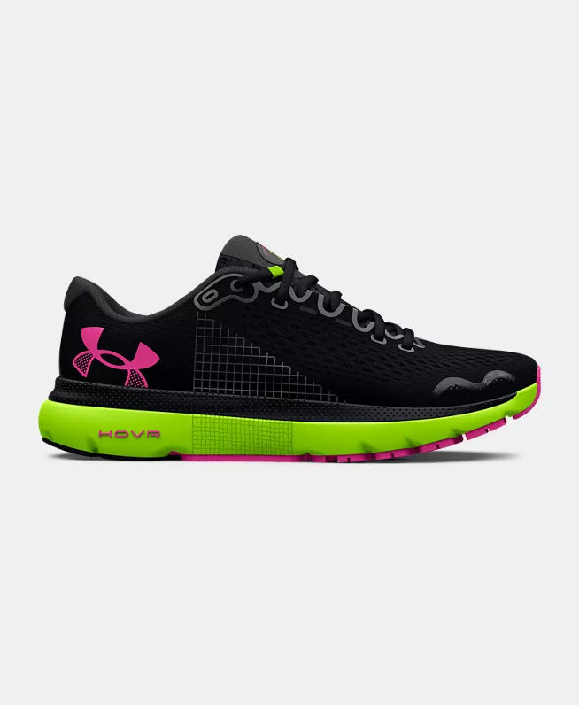 Under Armour UA HOVR™ Infinite 4 - Noir/Rose/Vert