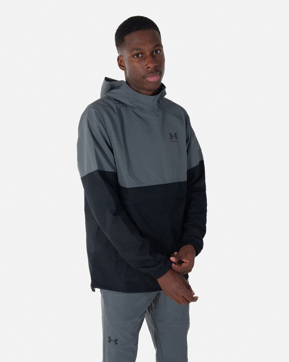 Cortavientos Under Armour Woven - Negro/Gris