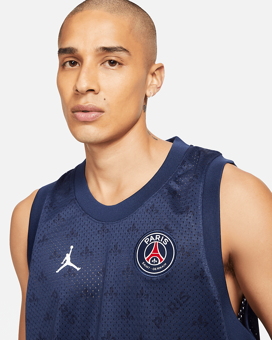 PSG x Jordan Mesh Tank Top 2021/2022 – Blau