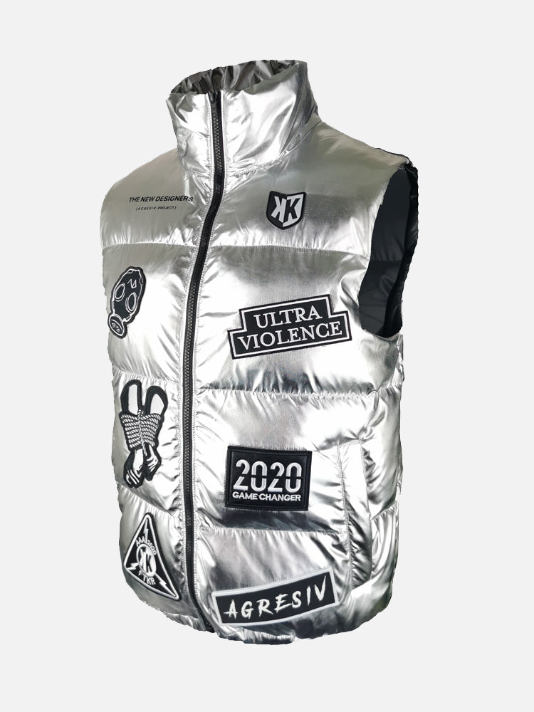 Gilet Agresiv Project FK X The New Designers - Argento