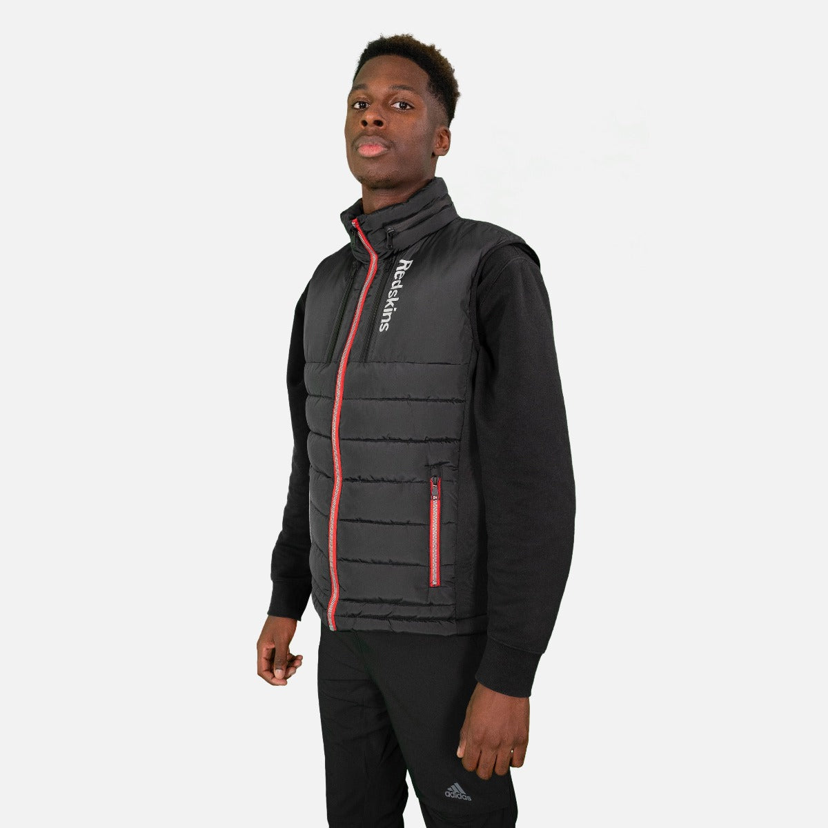 Doudoune sans manches Redskins Devon Swell - Noir/Rouge