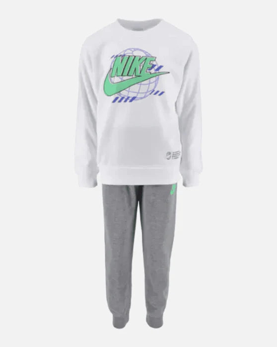 Ensemble Nike Digital Escape FT Enfant- Blanc/Gris