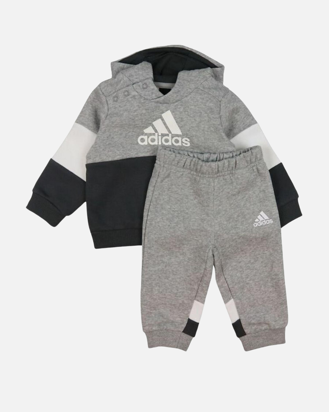 Ensemble Survêtement Adidas Bébé - Gris/Blanc/Noir