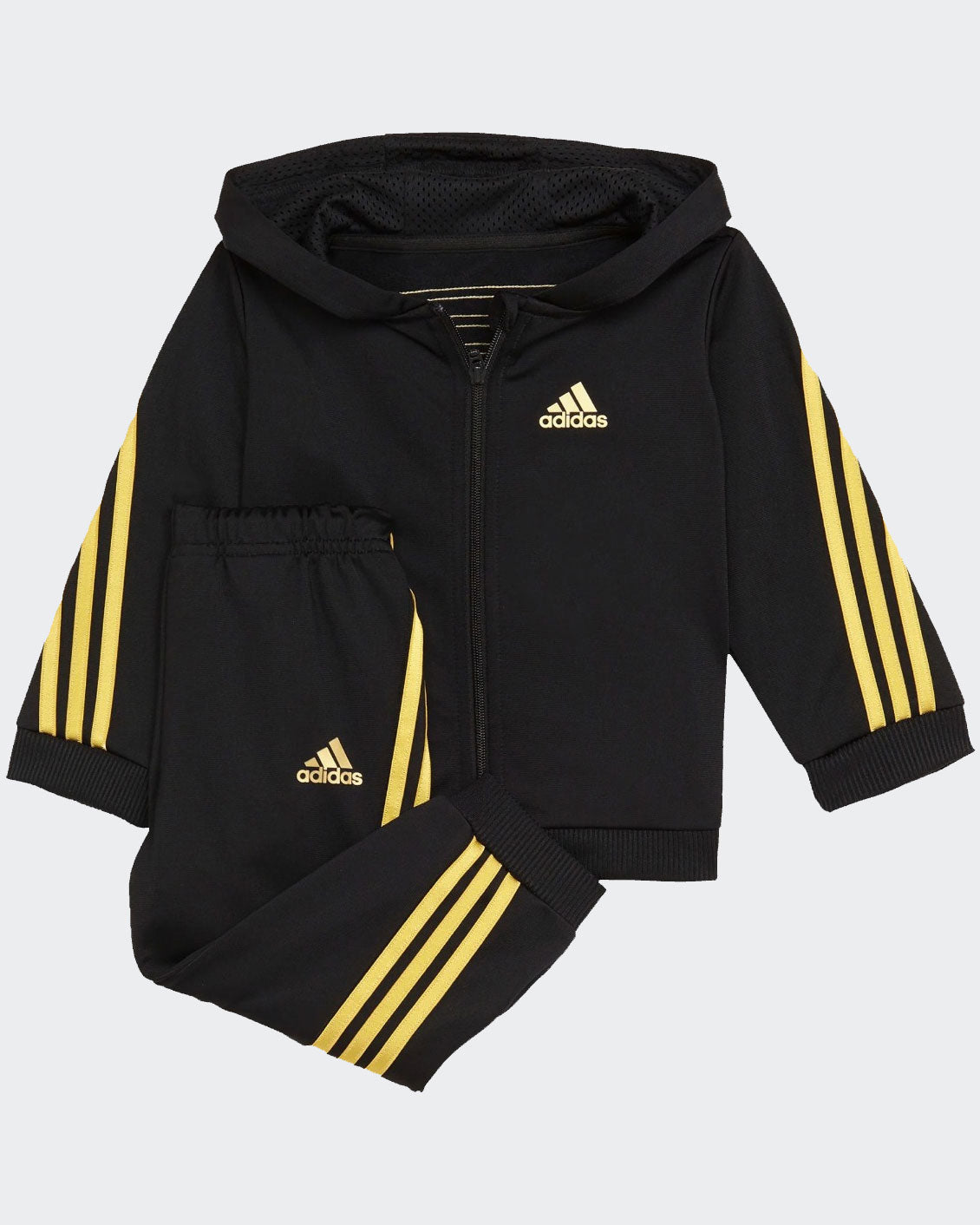 Ensemble Survêtement Adidas Shiny Bébé - Noir/Doré