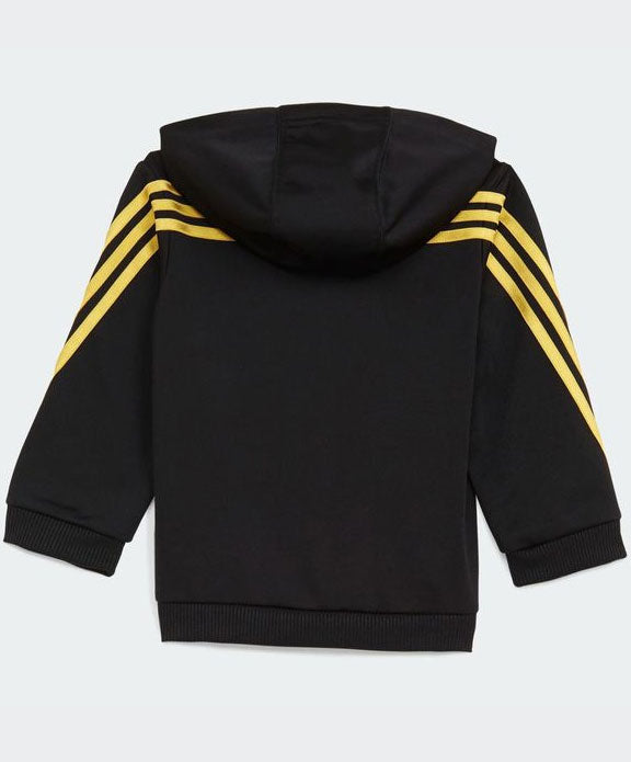 Adidas Baby Shiny Tracksuit Set - Black/Gold