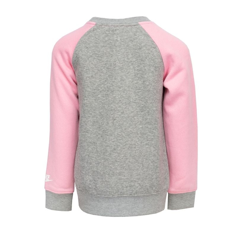 Nike Sportswear Kids Sweatshirt/Pants Set - Grey/Pink