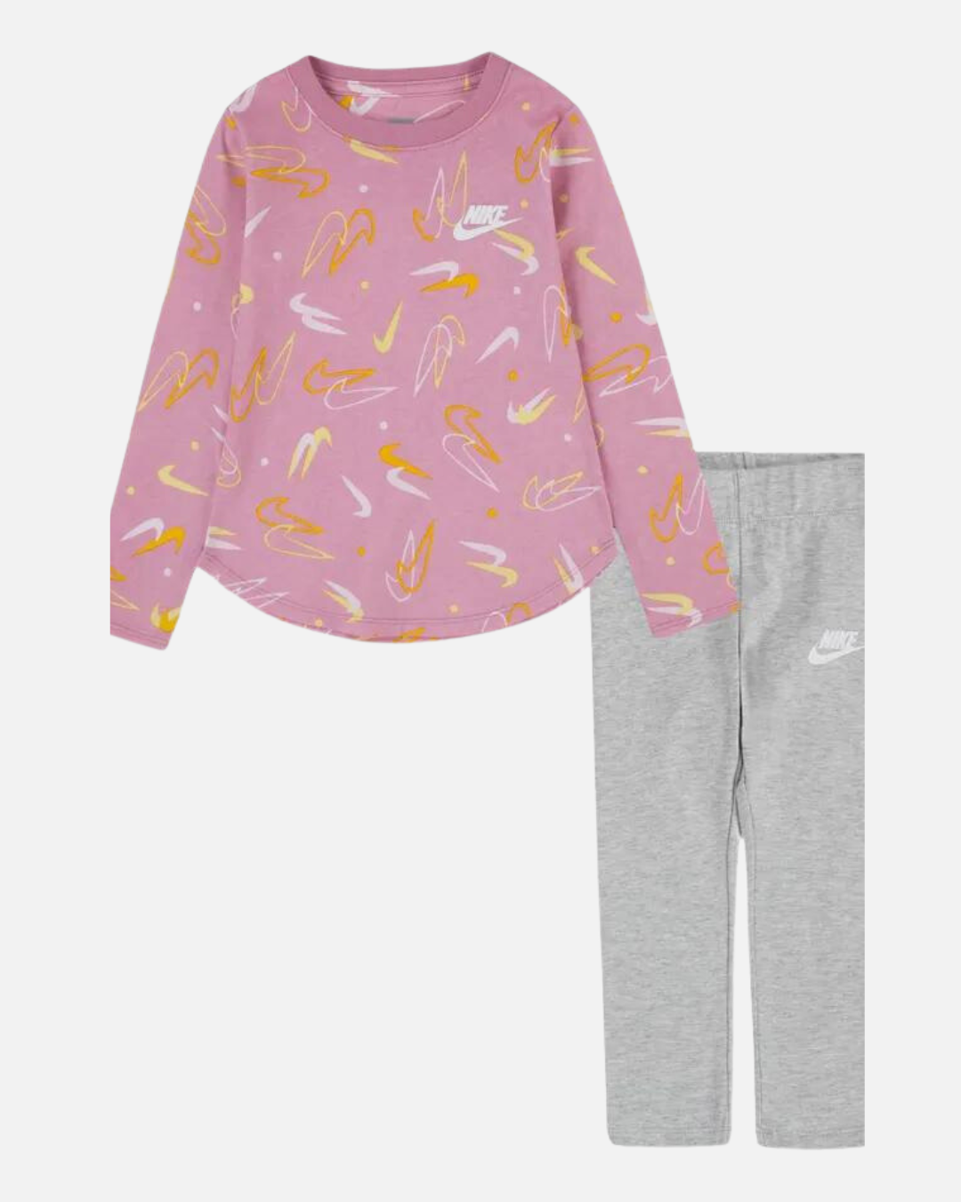 Ensemble T-shirt/Legging Nike Enfant - Rose/Gris