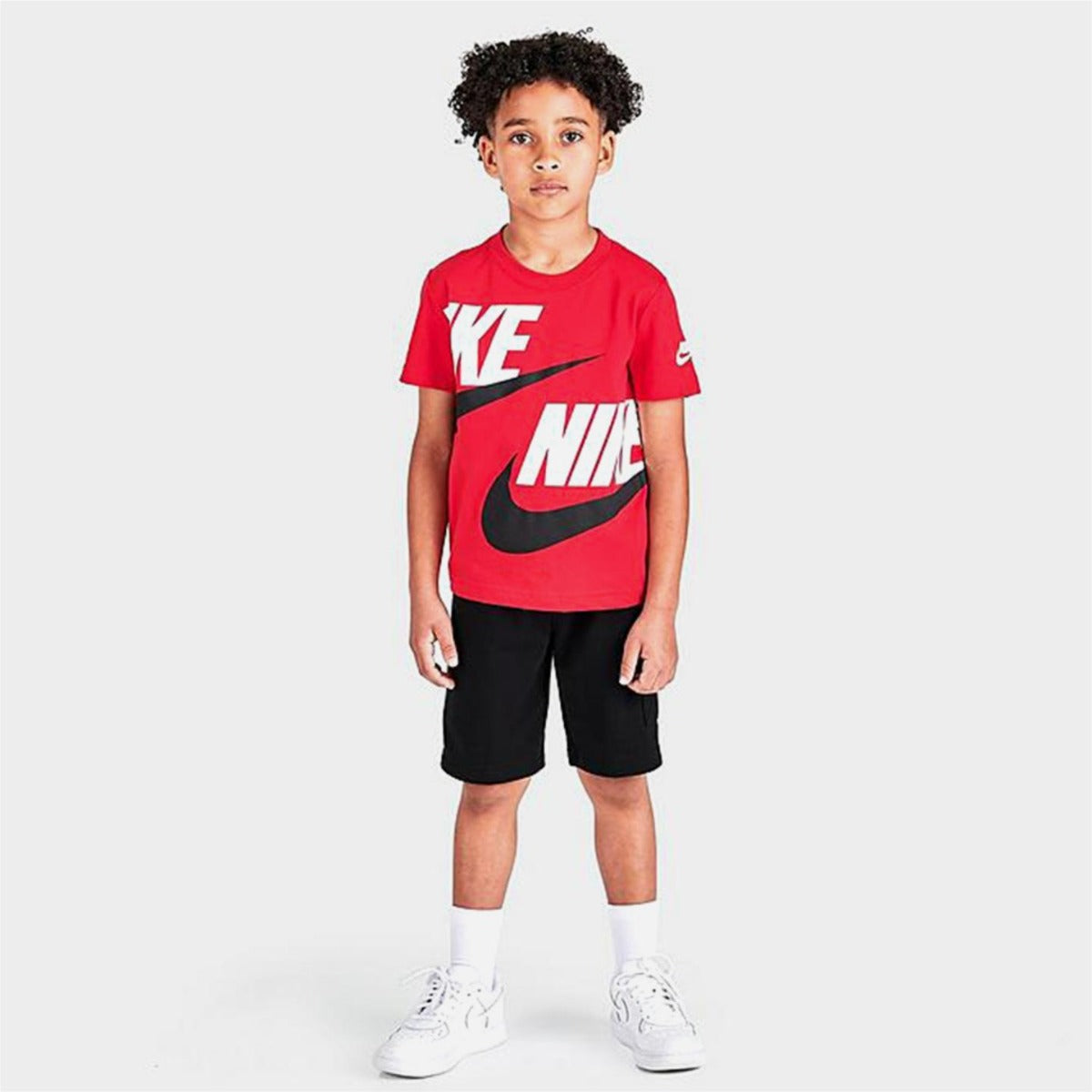 Ensemble T-shirt/Short Nike Enfant - Rouge/Noir/Blanc – Footkorner